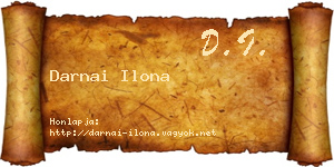 Darnai Ilona névjegykártya